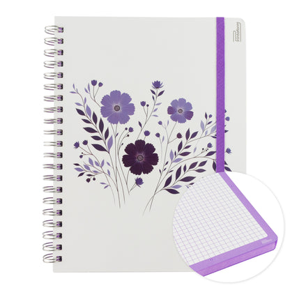 Libreta Floral Profesional pasta dura,100 hojas