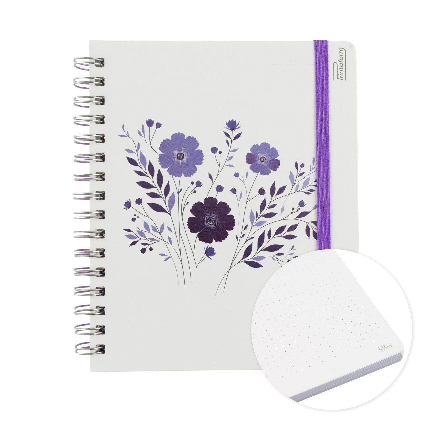 Libreta Book Floral pasta dura, 100 hojas