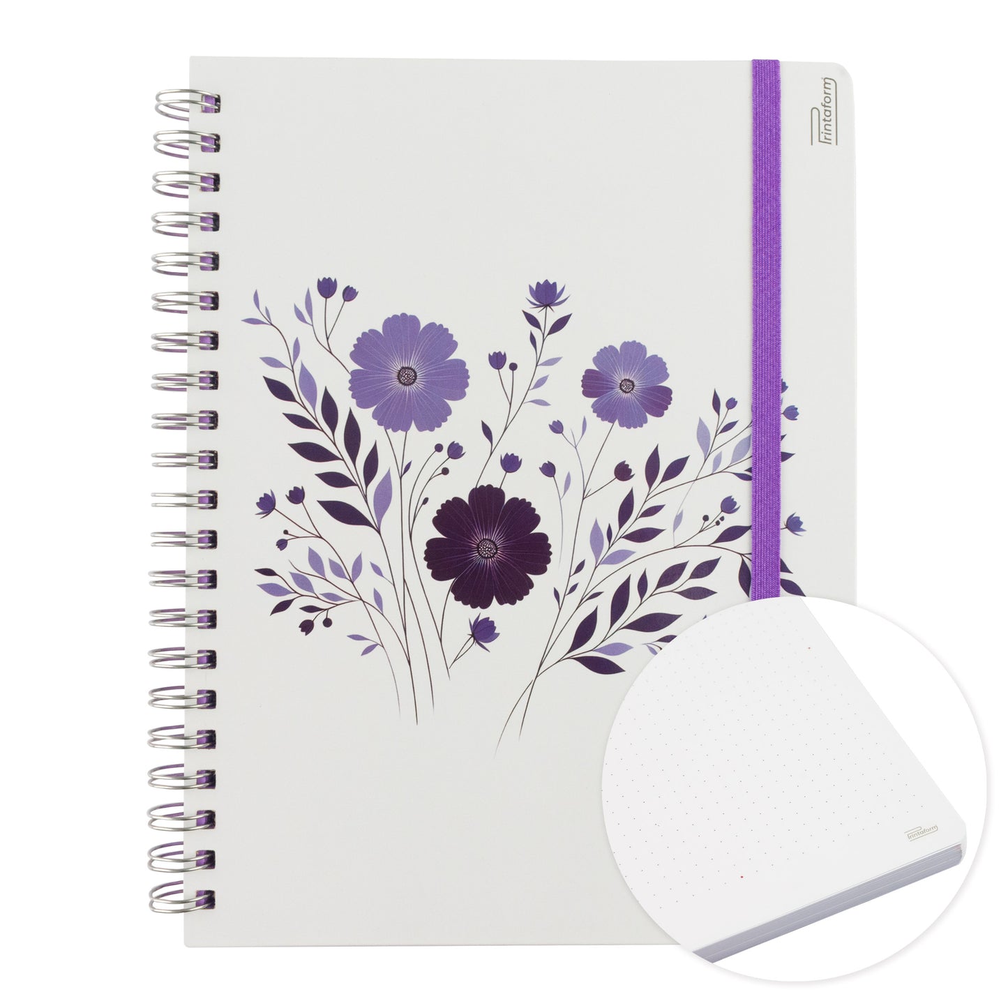 Libreta Floral Profesional pasta dura,100 hojas