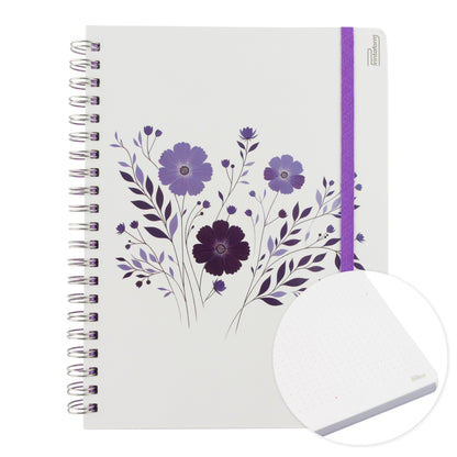 Libreta Floral Profesional pasta dura,100 hojas