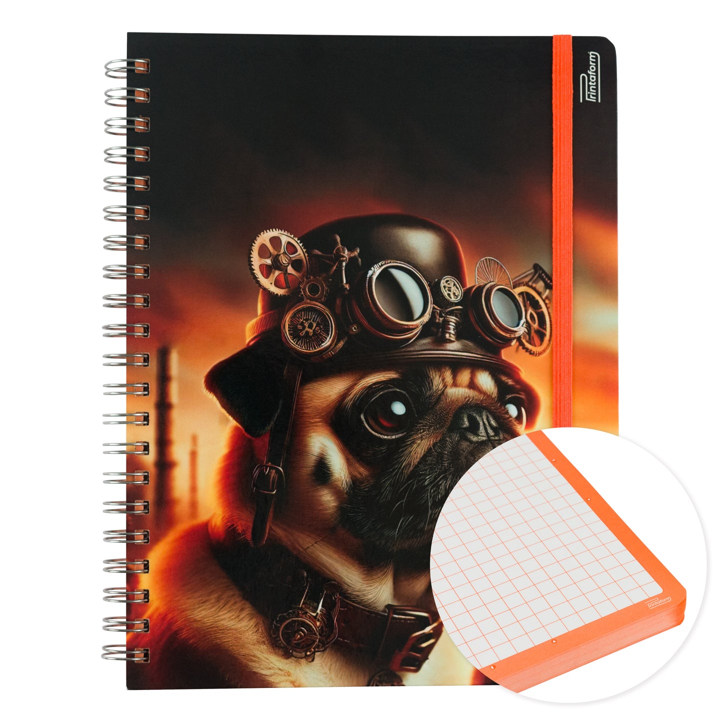 Libreta Profesional Mascotas, pasta dura, 100h