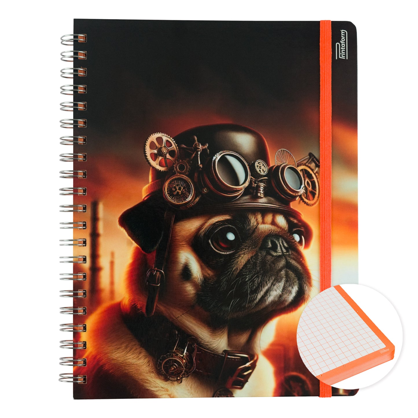 Libreta Profesional Mascotas, pasta dura, 100h