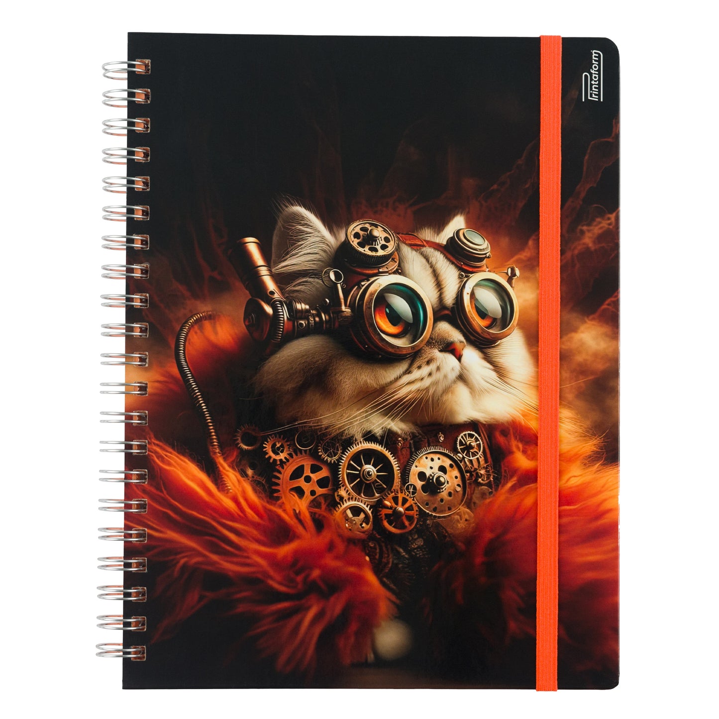 Libreta Profesional Felinos, pasta dura, 100h