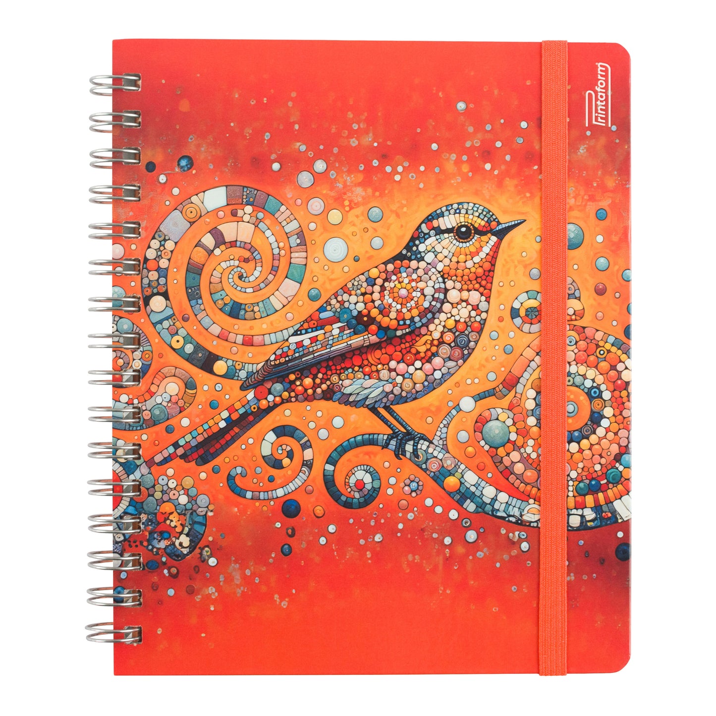 Libreta Aves Book, pasta dura, 100 hojas