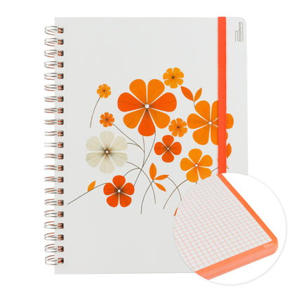 Libreta Floral Profesional pasta dura,100 hojas