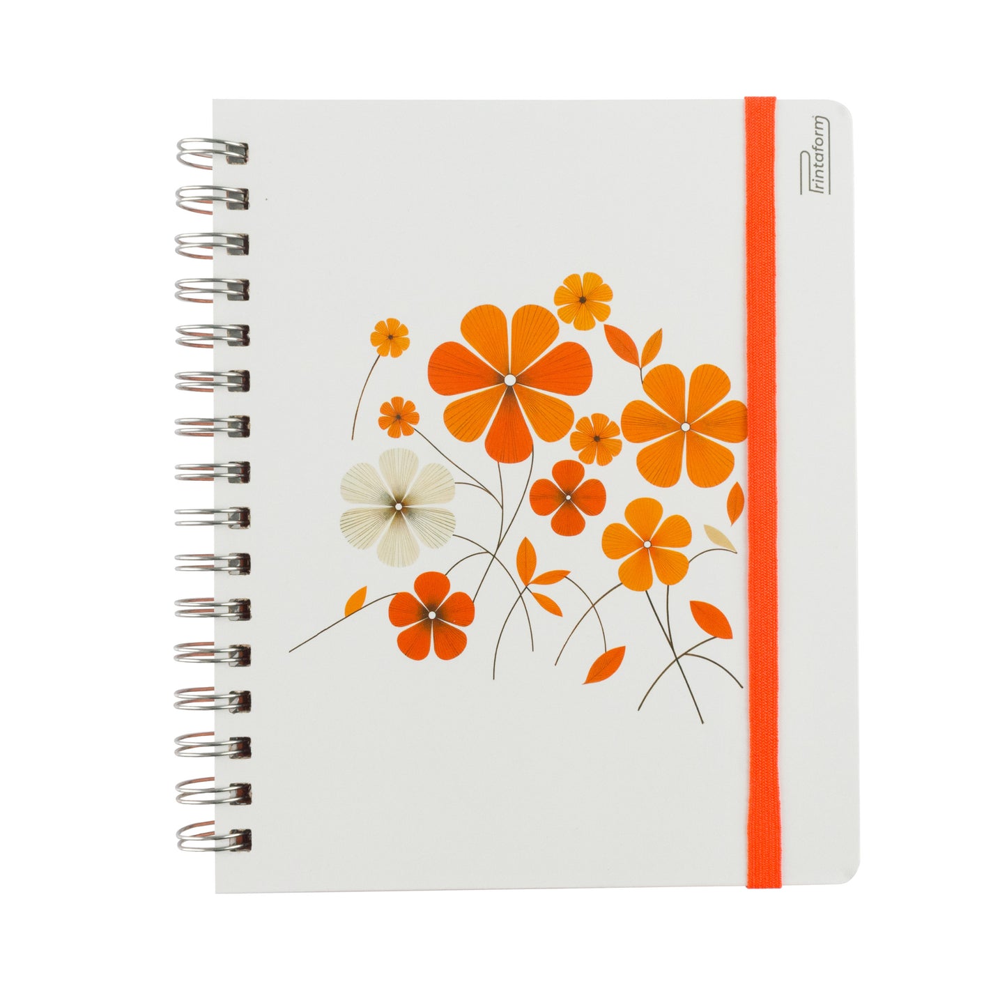 Libreta Book Floral pasta dura, 100 hojas