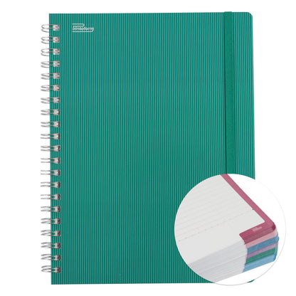 Libreta Profesional Universitaria Arcoíris Mediterránea, 200h Rayado Cornell