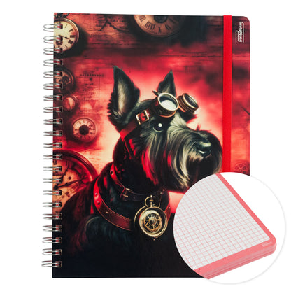 Libreta Profesional Mascotas, pasta dura, 100h
