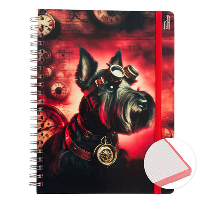 Libreta Profesional Mascotas, pasta dura, 100h