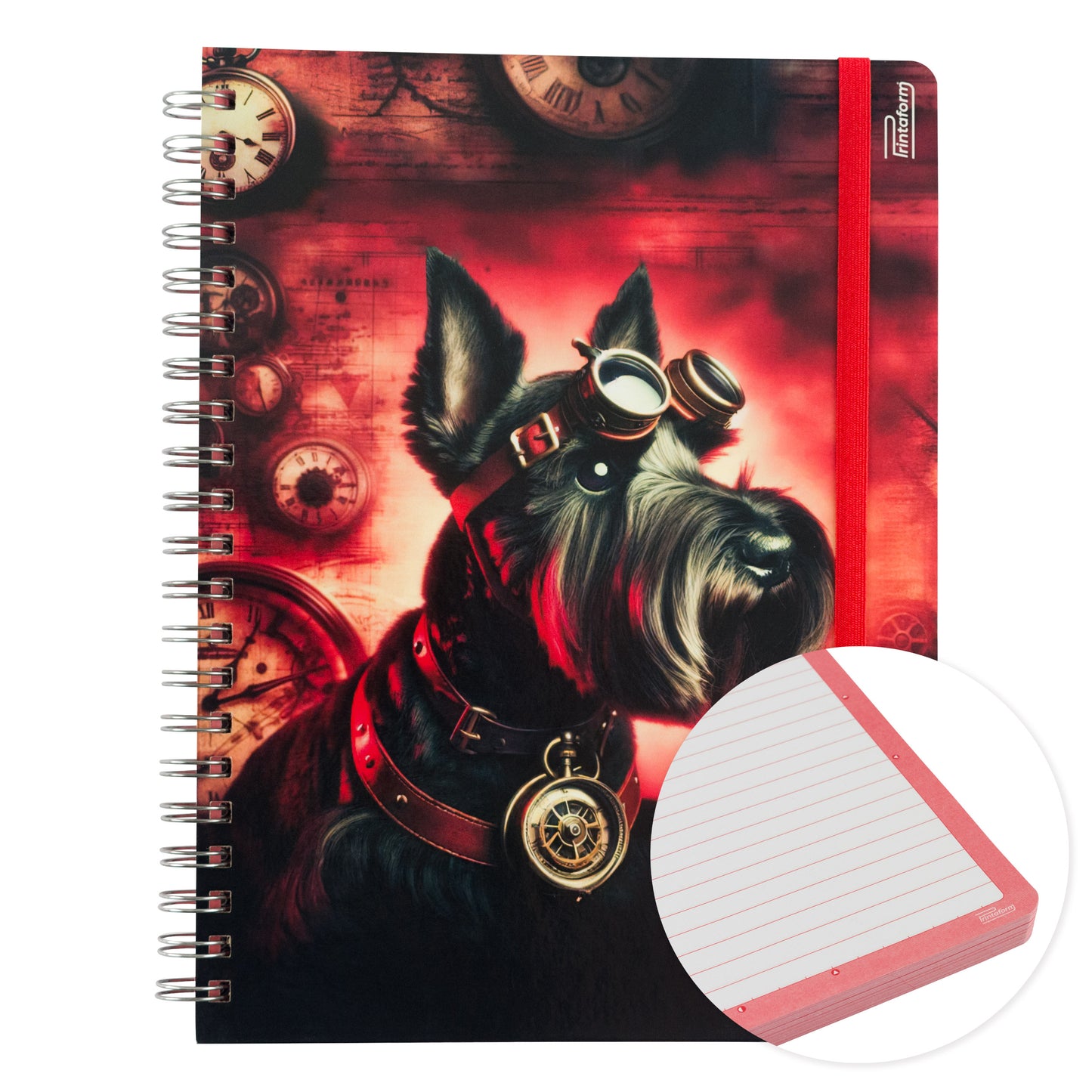 Libreta Profesional Mascotas, pasta dura, 100h