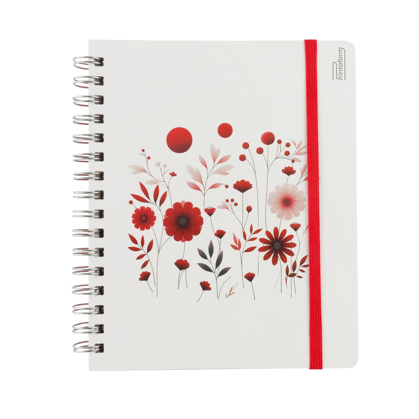 Libreta Book Floral pasta dura, 100 hojas