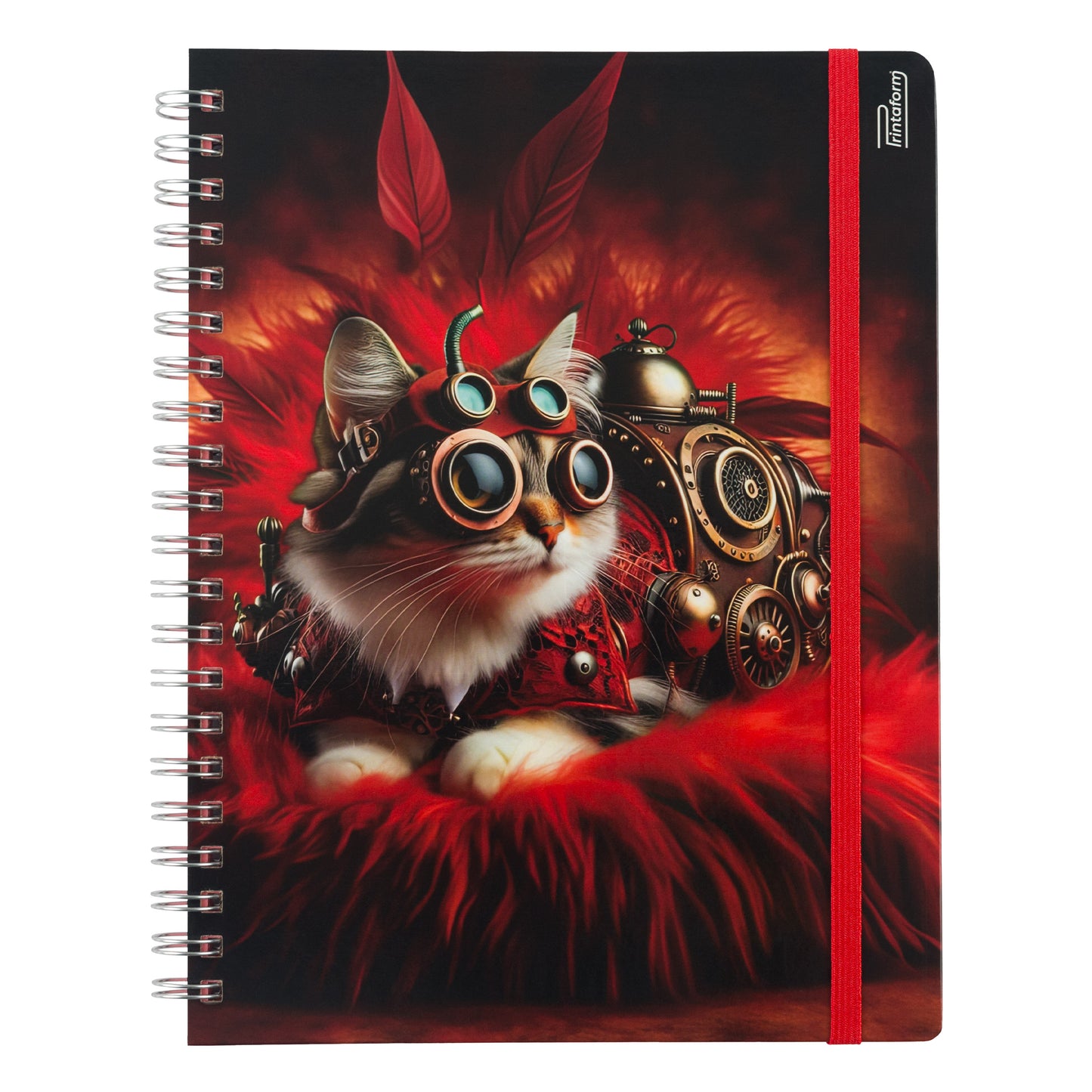 Libreta Profesional Felinos, pasta dura, 100h