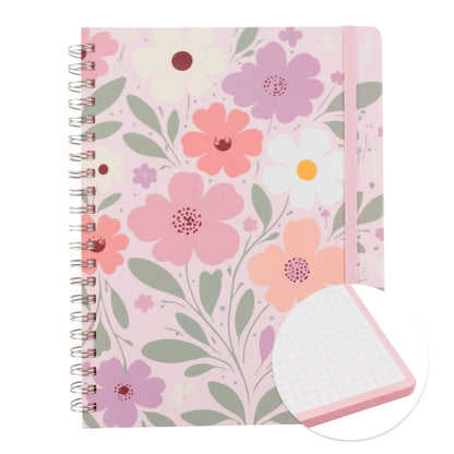 Libreta Floral Profesional pasta dura,100 hojas