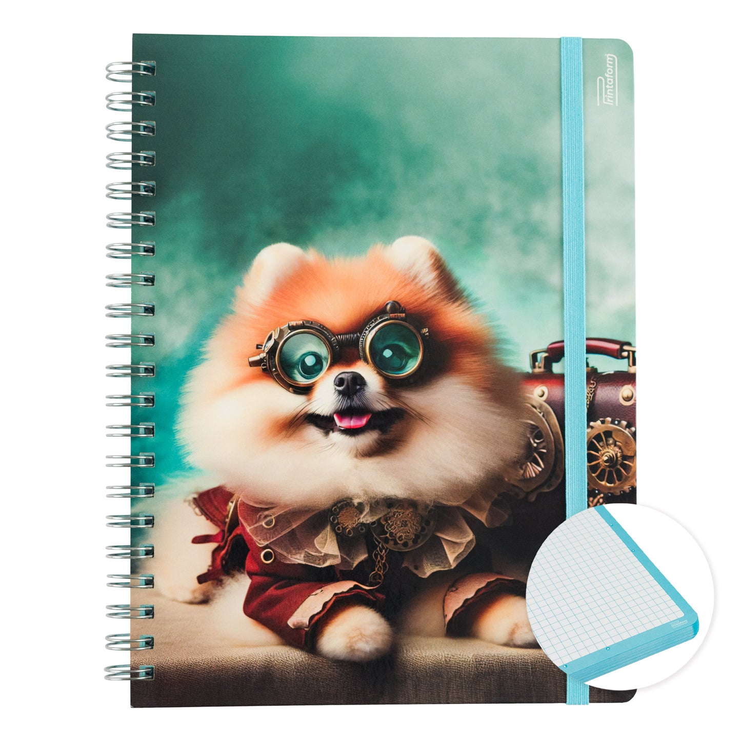 Libreta Profesional Mascotas, pasta dura, 100h