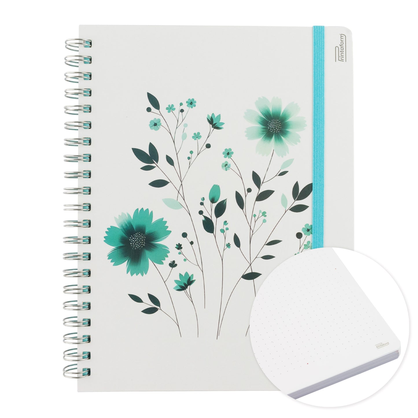 Libreta Floral Profesional pasta dura,100 hojas
