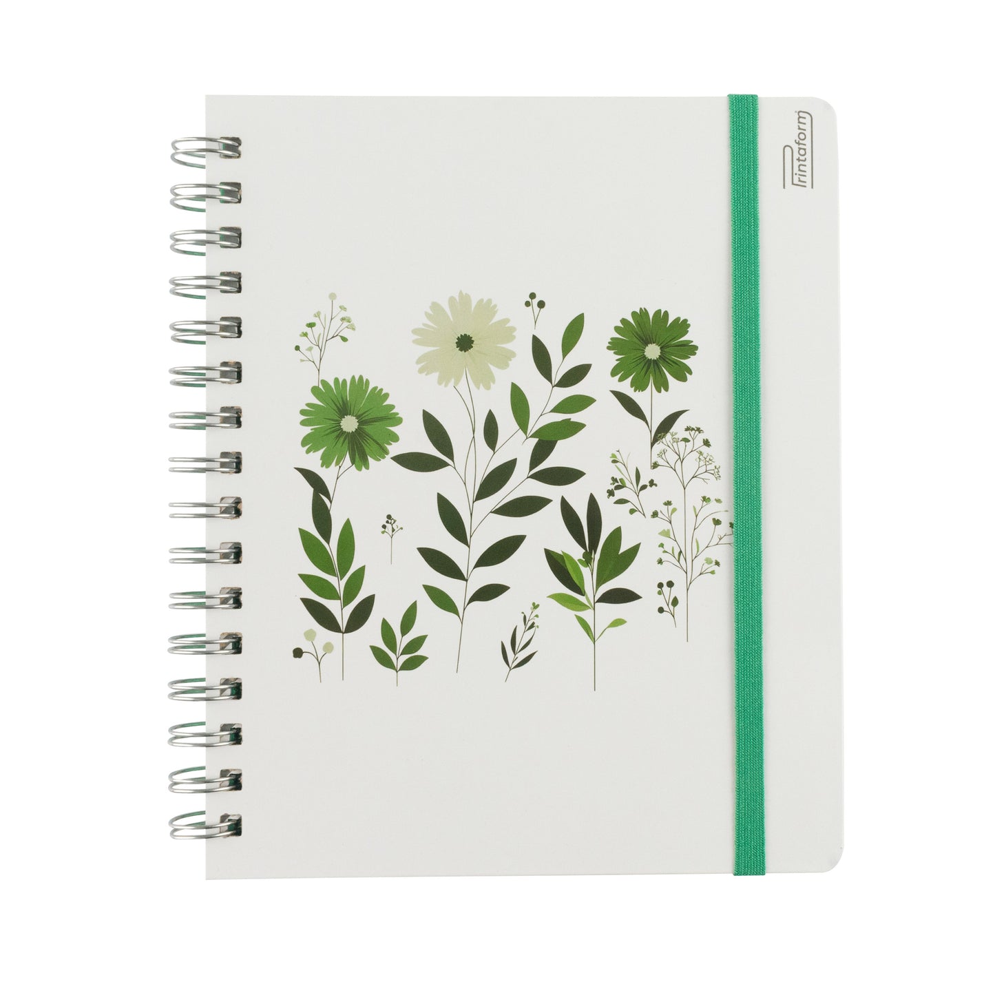 Libreta Book Floral pasta dura, 100 hojas