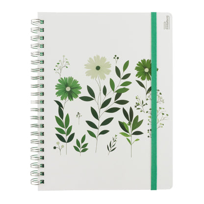 Libreta Floral Profesional pasta dura,100 hojas