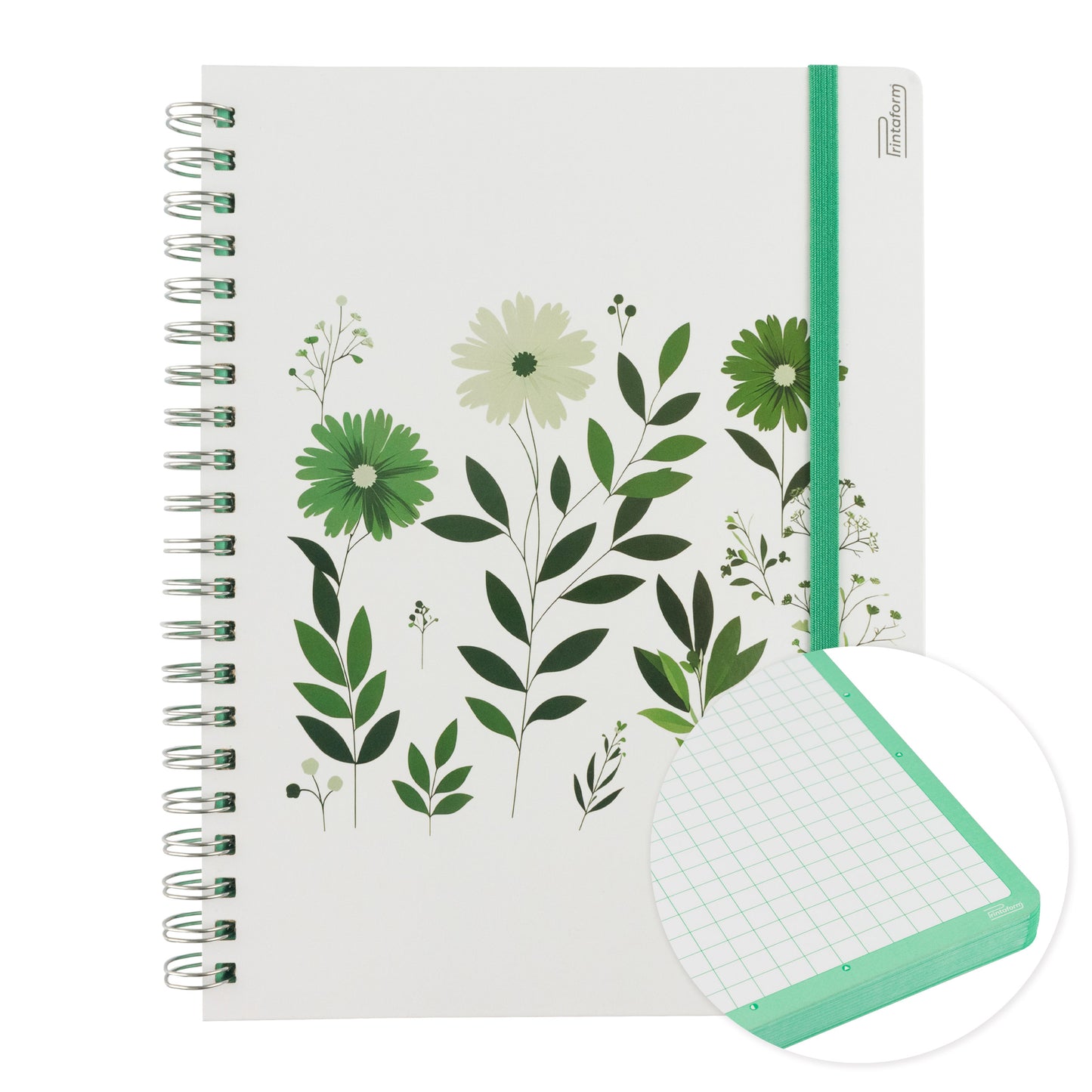 Libreta Floral Profesional pasta dura,100 hojas