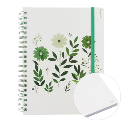 Libreta Floral Profesional pasta dura,100 hojas