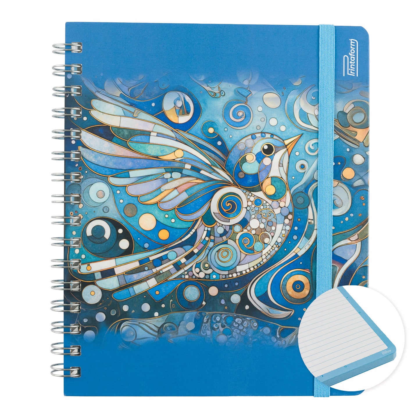 Libreta Aves Book, pasta dura, 100 hojas