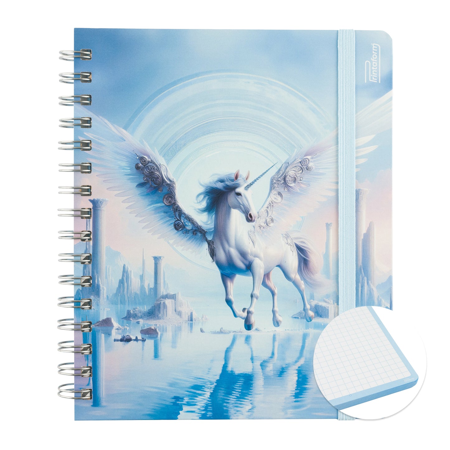 Libreta Unicornio Book, pasta dura, 100 hojas