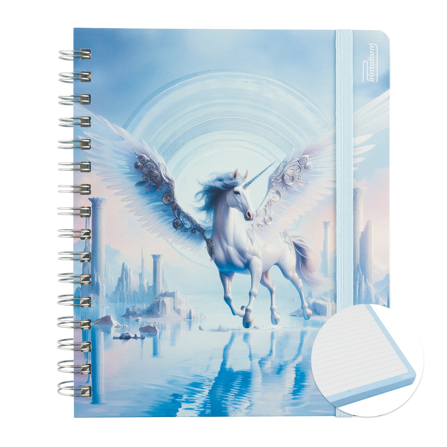 Libreta Unicornio Book, pasta dura, 100 hojas