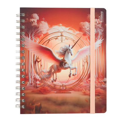Libreta Unicornio Book, pasta dura, 100 hojas