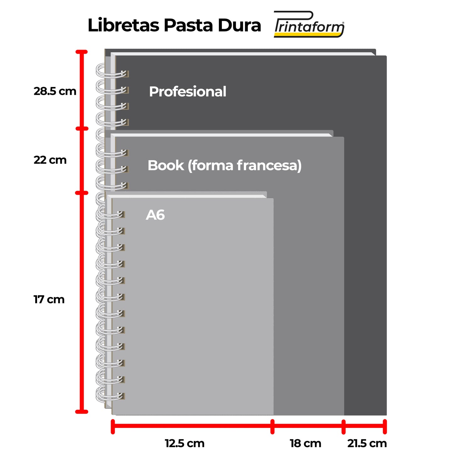 Libreta Profesional Universitaria Floral, pasta dura, 200h