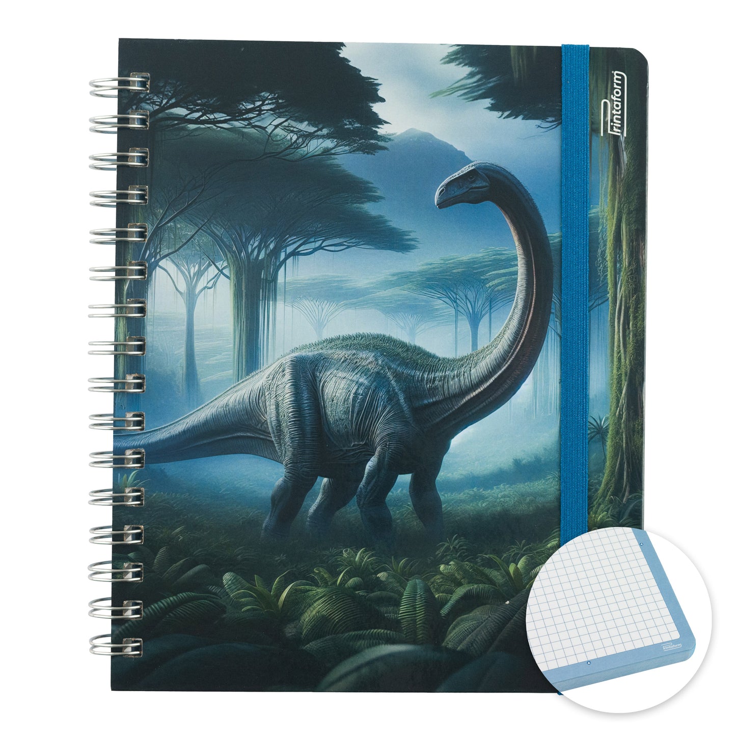 Libreta Dinosaurios Book, pasta dura, 100 hojas