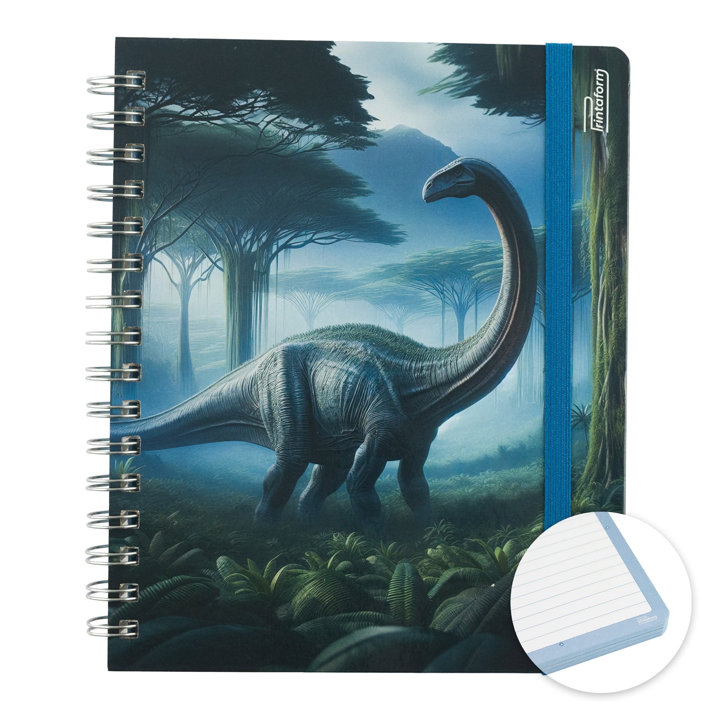Libreta Dinosaurios Book, pasta dura, 100 hojas