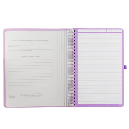 Libreta Kool Tipo Agenda A5, Arcoiris Pastel, pasta dura, 100h