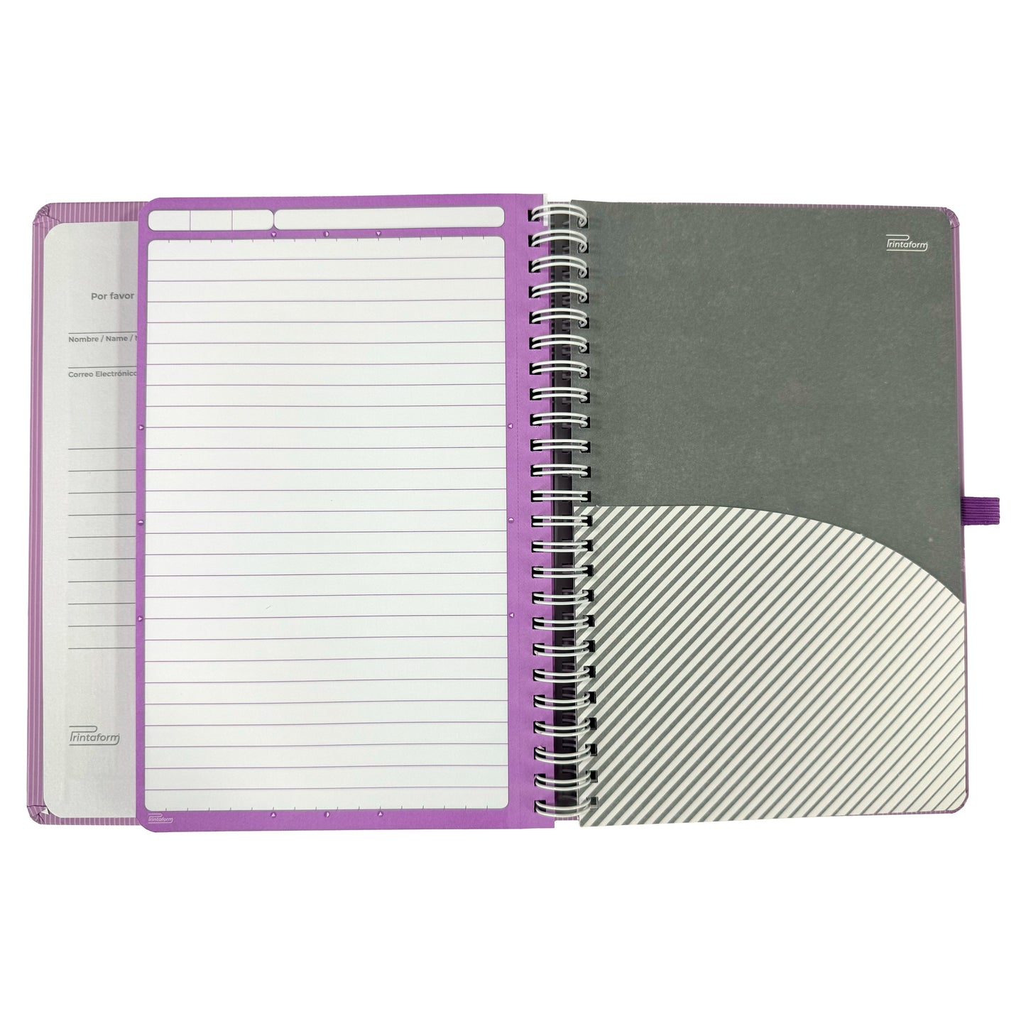 Libreta Kool Tipo Agenda A5, Arcoiris Pastel, pasta dura, 100h