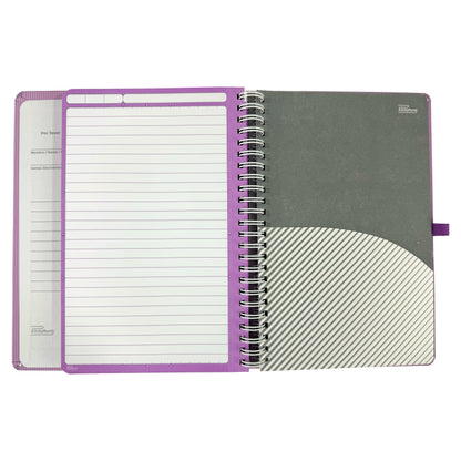 Libreta Kool Tipo Agenda A5, Arcoiris Pastel, pasta dura, 100h