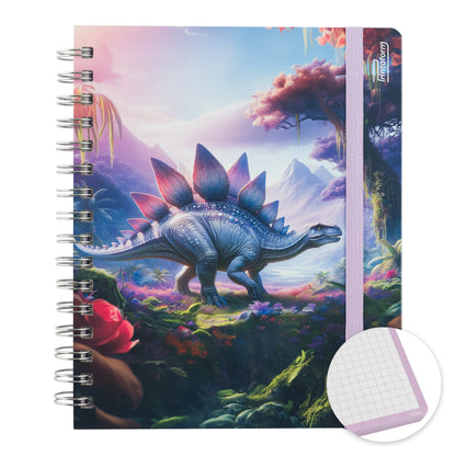 Libreta Dinosaurios Book, pasta dura, 100 hojas