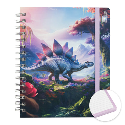 Libreta Dinosaurios Book, pasta dura, 100 hojas