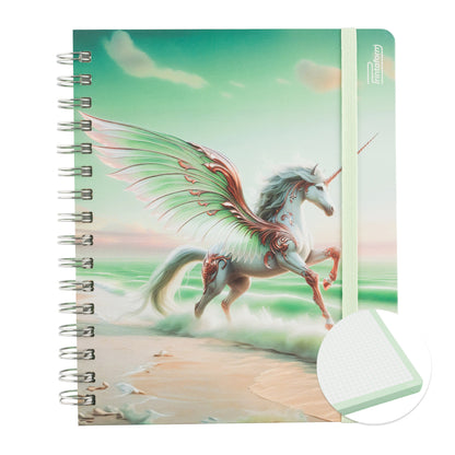 Libreta Unicornio Book, pasta dura, 100 hojas