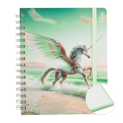 Libreta Unicornio Book, pasta dura, 100 hojas