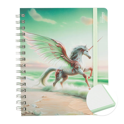 Libreta Unicornio Book, pasta dura, 100 hojas