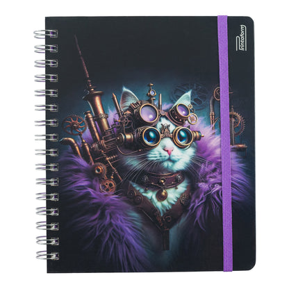 Libreta Felinos Book, pasta dura, 100 hojas