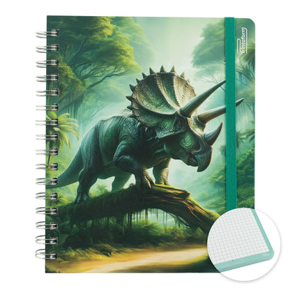 Libreta Dinosaurios Book, pasta dura, 100 hojas
