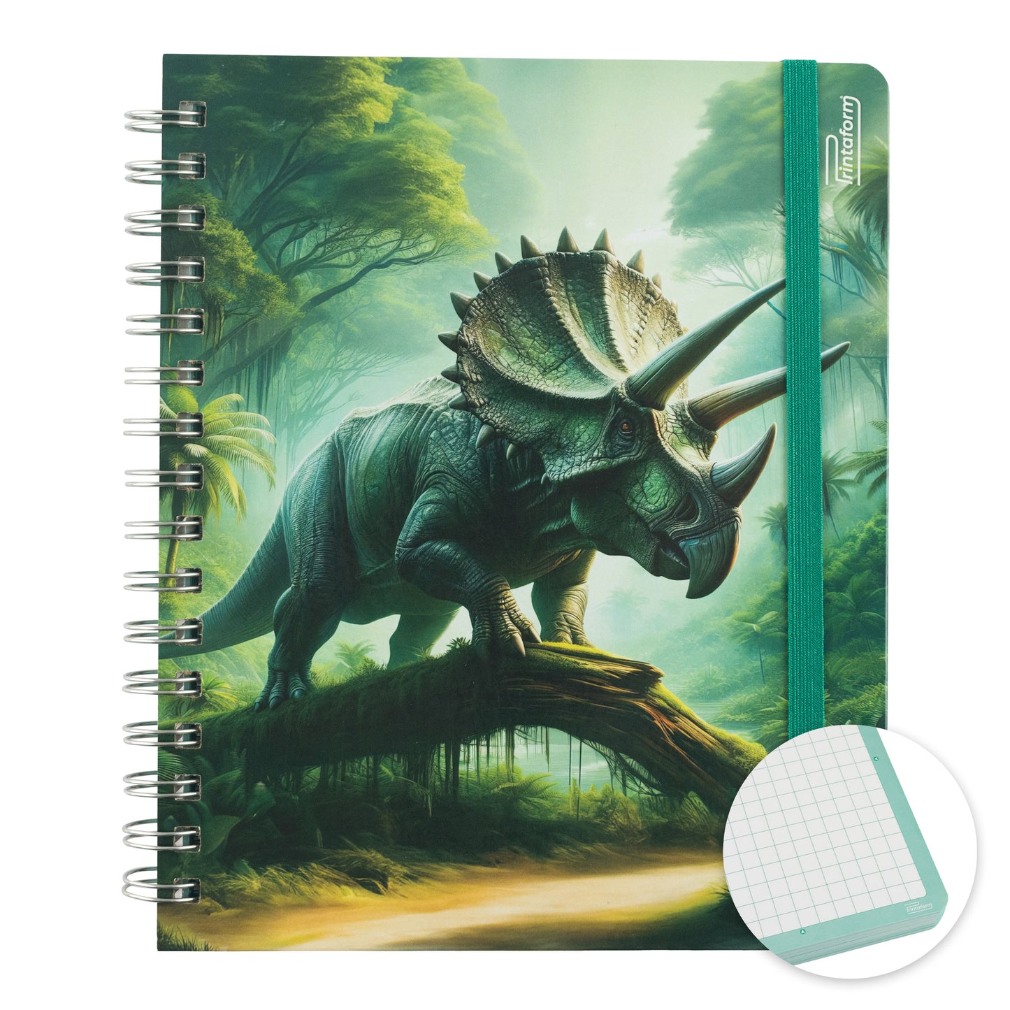Libreta Dinosaurios Book, pasta dura, 100 hojas