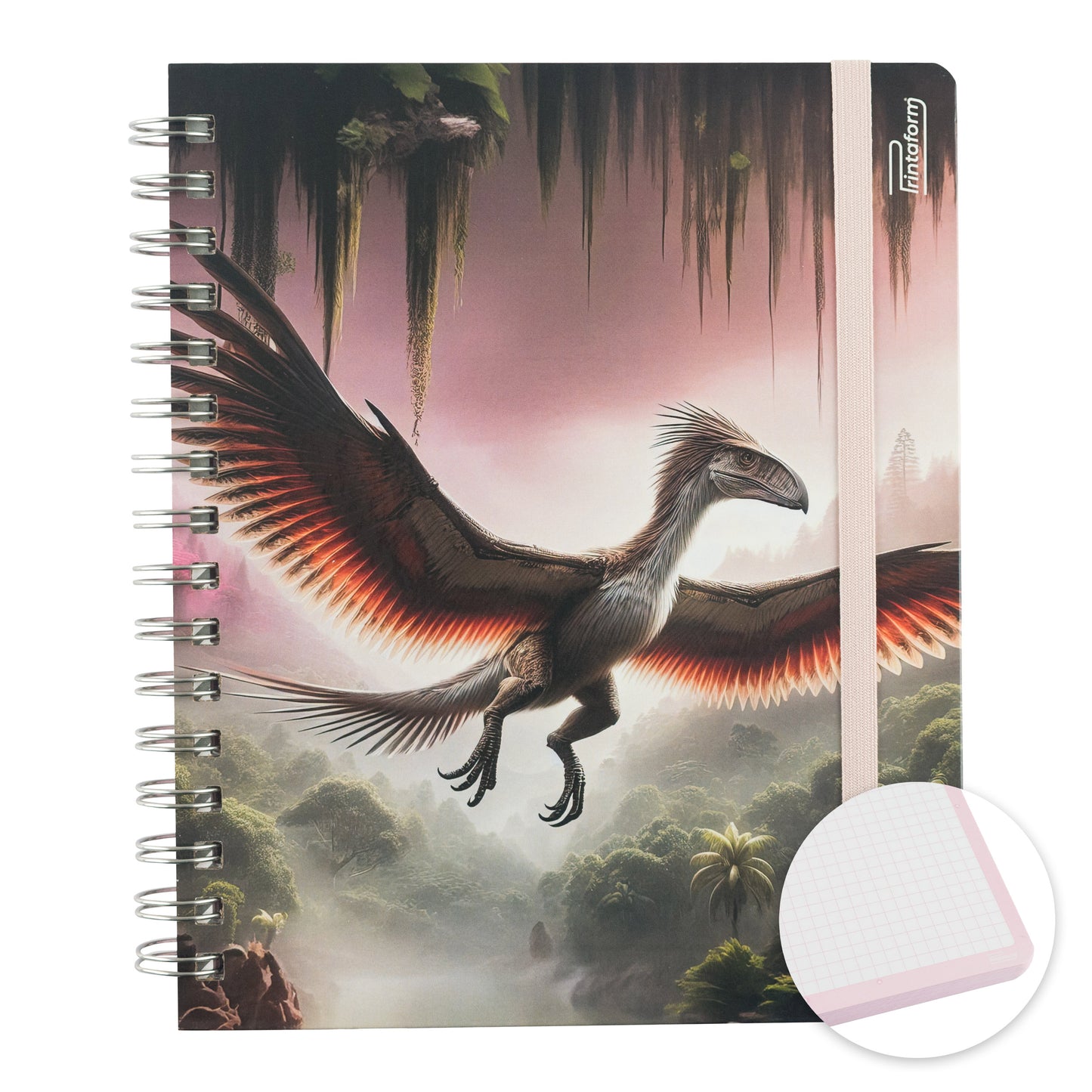 Libreta Dinosaurios Book, pasta dura, 100 hojas