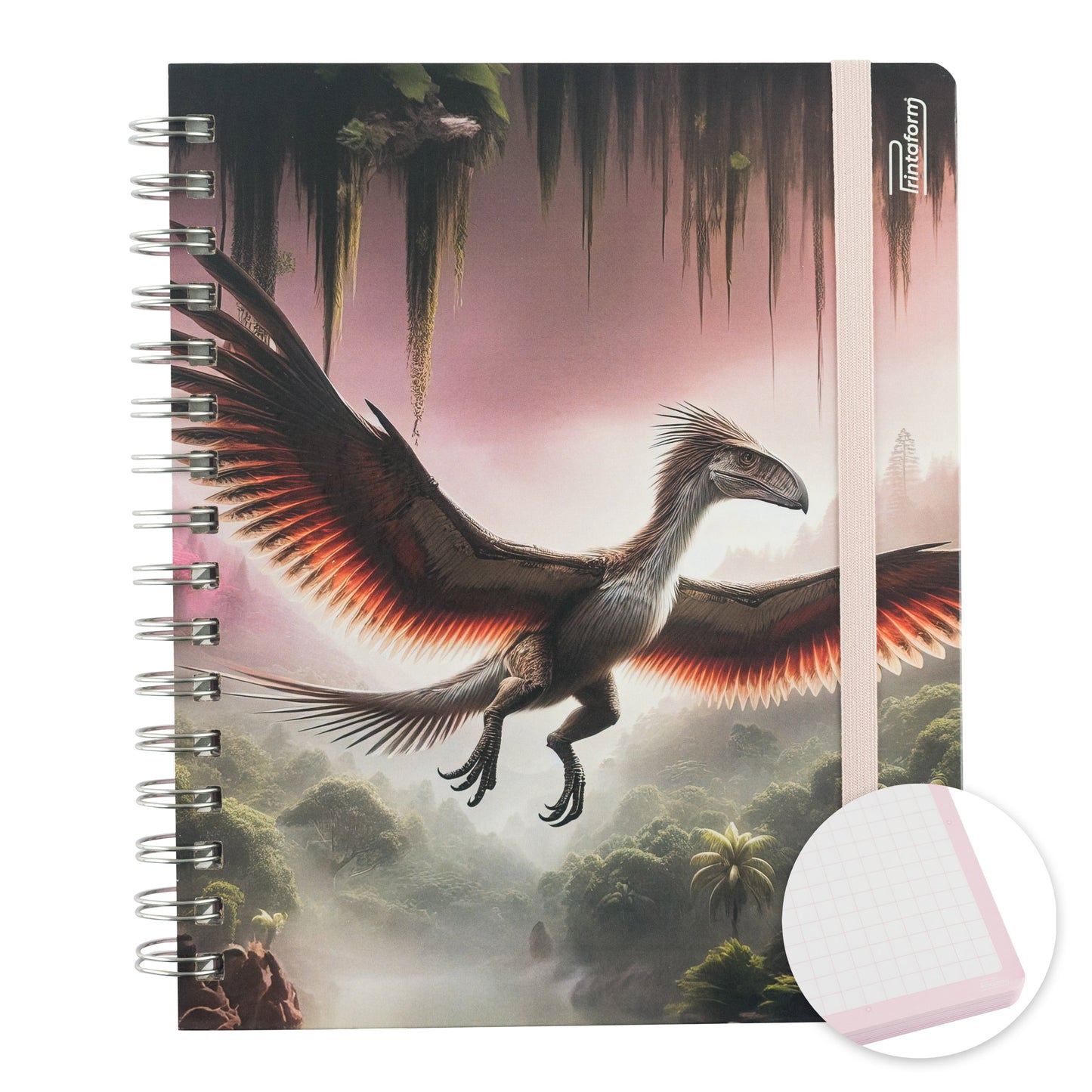 Libreta Dinosaurios Book, pasta dura, 100 hojas