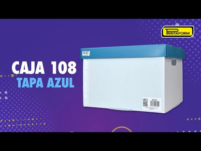 Caja para archivo de plástico