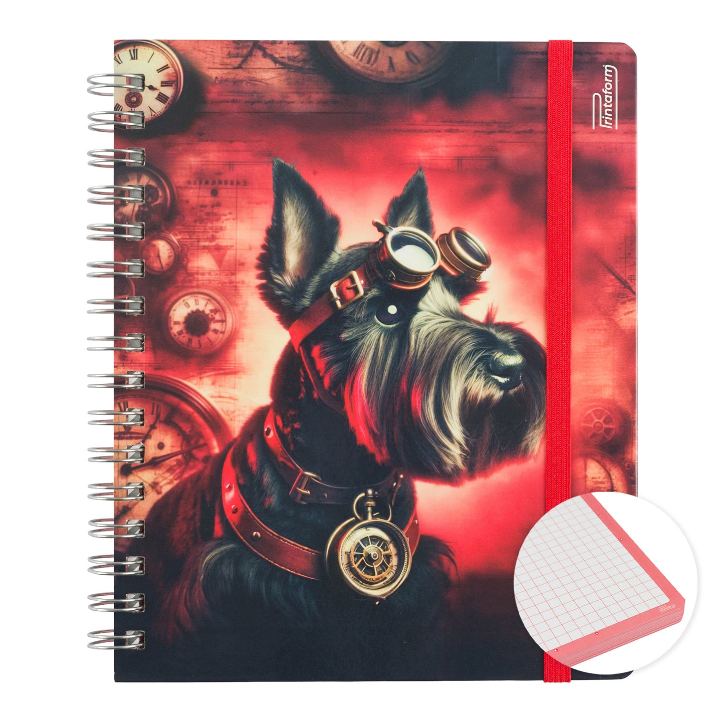 Libreta Mascotas Book, pasta dura, 100 hojas