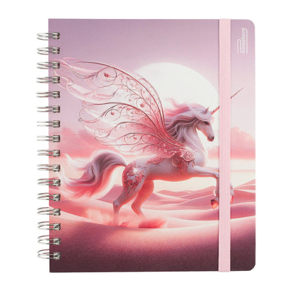 Libreta Unicornio Book, pasta dura, 100 hojas
