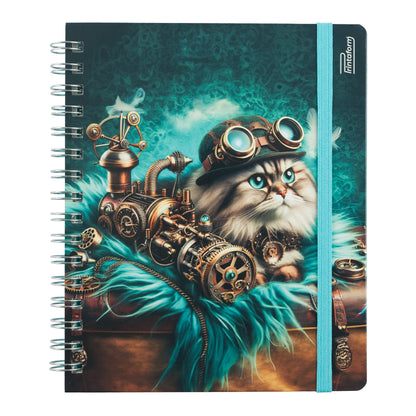 Libreta Felinos Book, pasta dura, 100 hojas