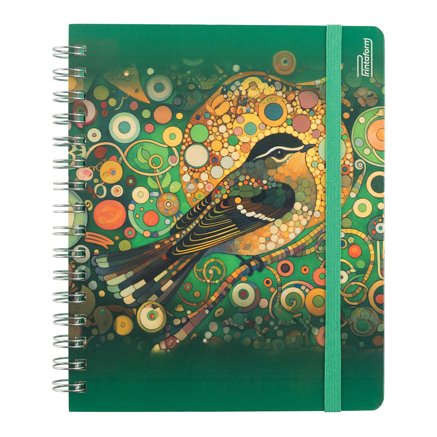 Libreta Aves Book, pasta dura, 100 hojas