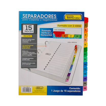 Separadores de hojas Premium