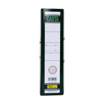 Registrador plastificado verde marmoleado, carta